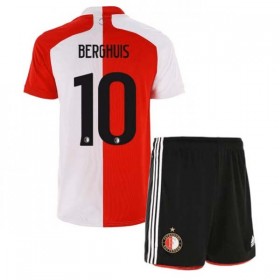 Jalkapallo Pelipaidat Feyenoord Rotterdam Steven Berghuis 10 Lasten Kotipaita 2020-2021 Lyhythihainen